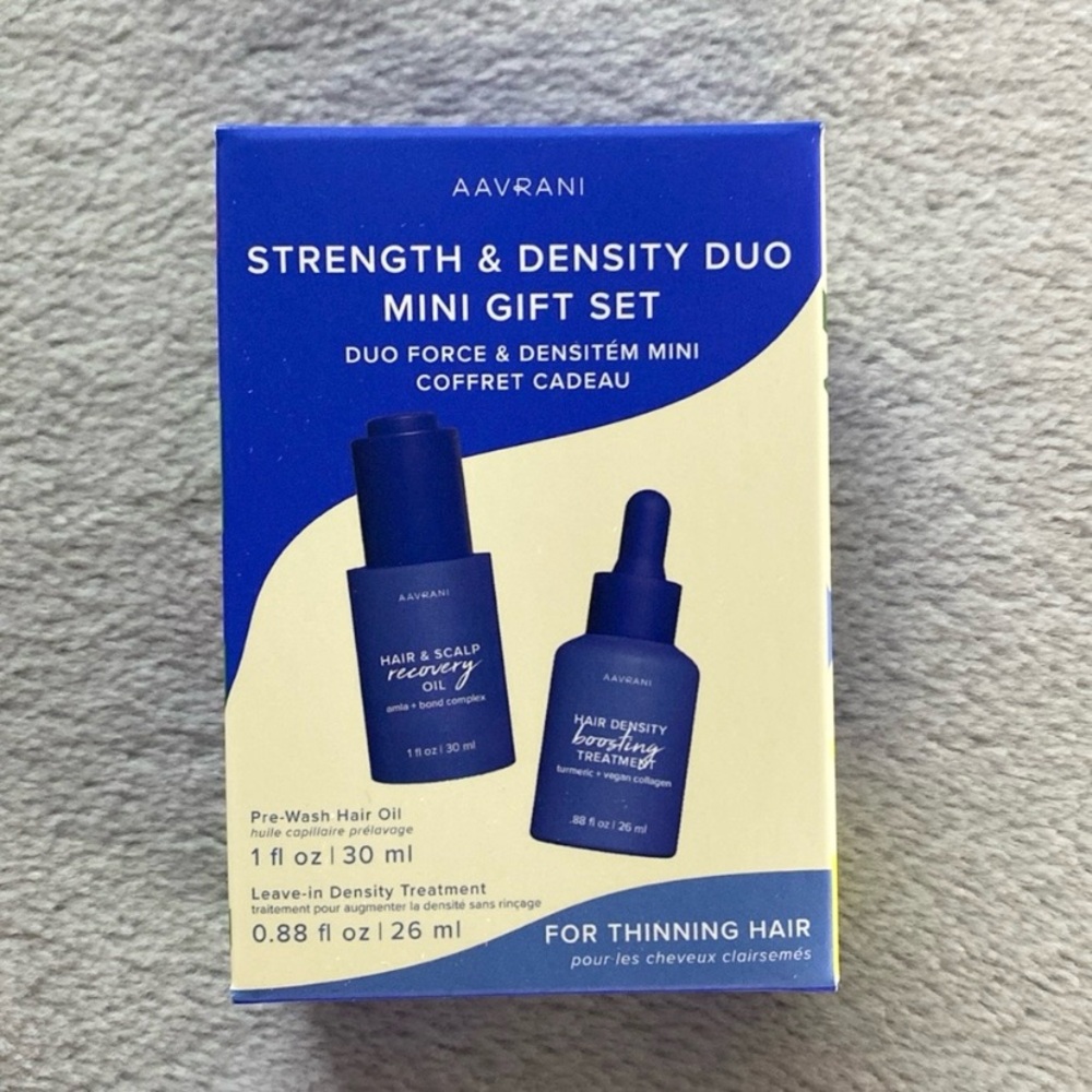 2/$50 🌈 NIB AAVRANI Strength & Density Duo Mini Gift Set